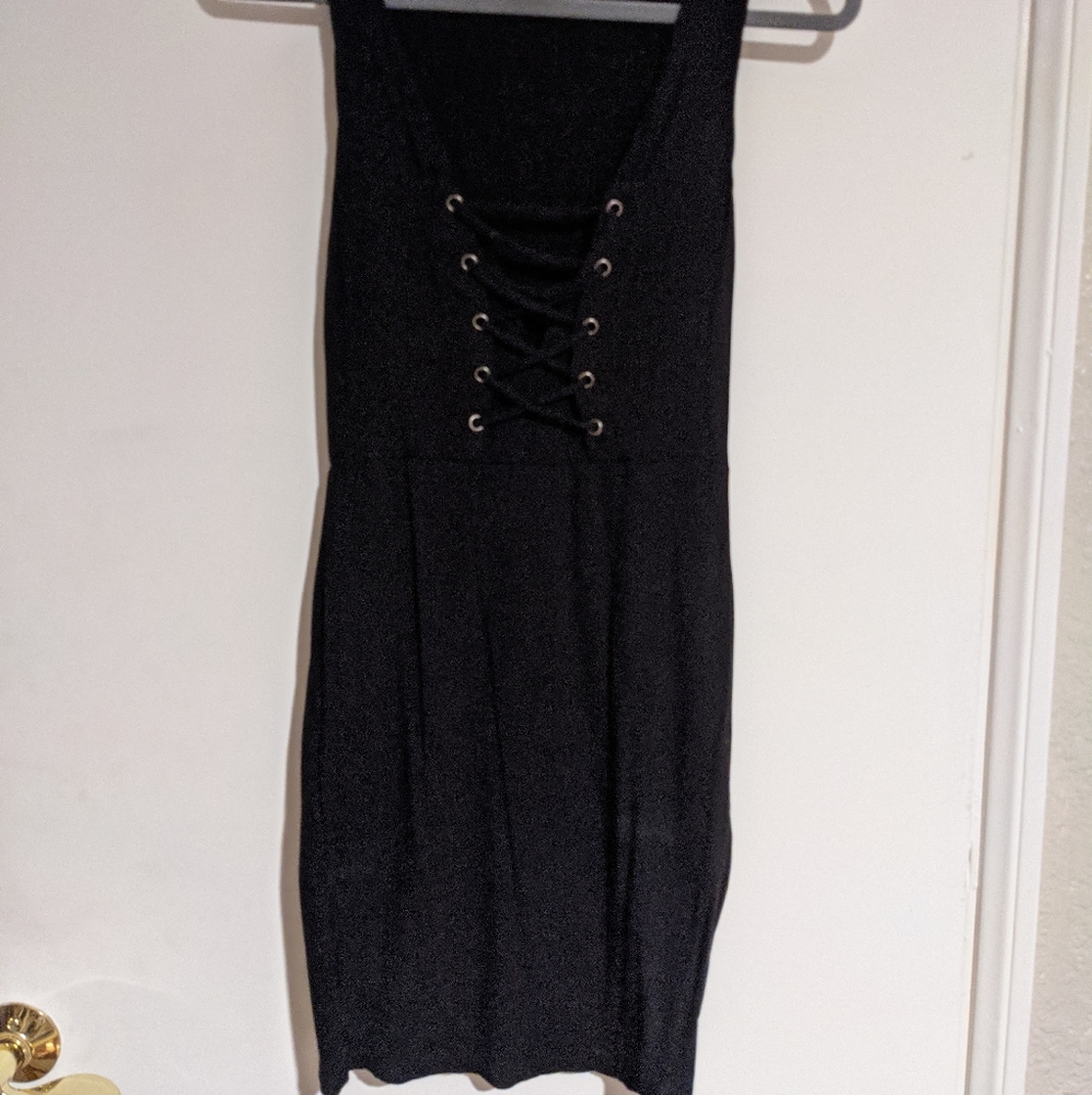 Black tight booby dress